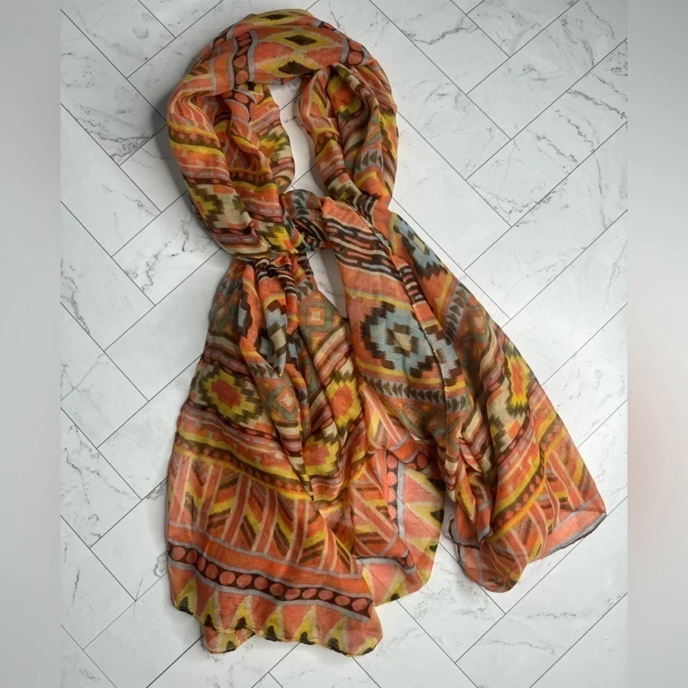 Forever 21 Multicolor Scarf - 100% Polyester